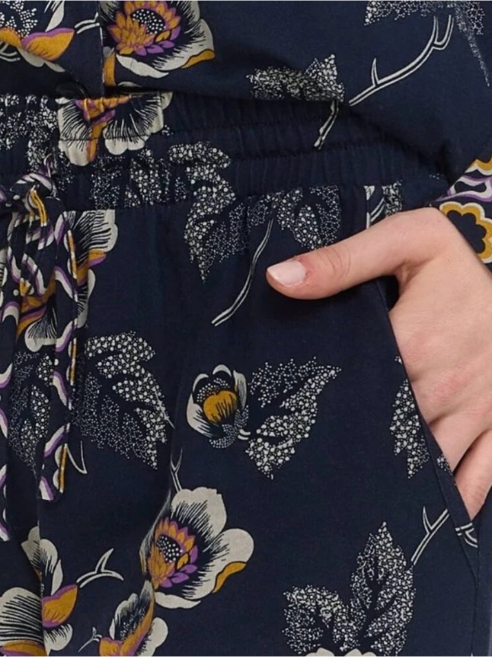 Vera Bradley Womens 2-Piece Pajama Set XXL 2XL Cotton Long Sleeve Paisley Blue - Picture 5 of 16